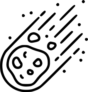 Asteroid - Asteroid Clipart Black And White, HD Png Download PNG image with transparent background