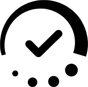 Speedometer Checkmark Icon PNG