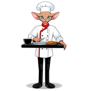 Sphynx Cat Chef Cooking Master Png Uet38 PNG Image