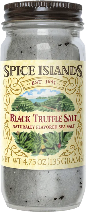 Spice Islands Black Truffle Salt PNG Image