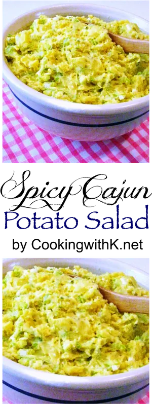 Spicy Cajun Potato Salad Recipe PNG Image