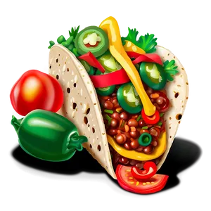 Spicy Taco Clipart Png Qyp7 PNG Image