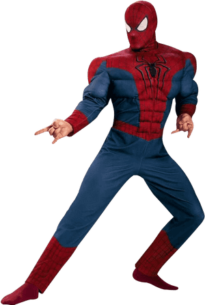 Adult Deluxe Amazing Spider-man Costume - Costume The Amazing Spider Man 2, HD Png Download PNG image with transparent background
