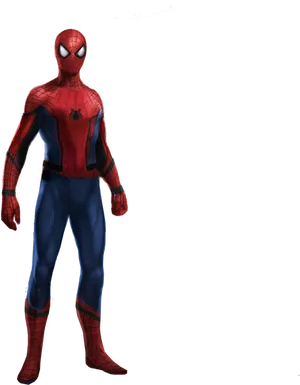 Spider Man Standing Pose PNG Image