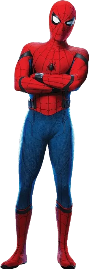 Spider Man Standing Pose PNG Image