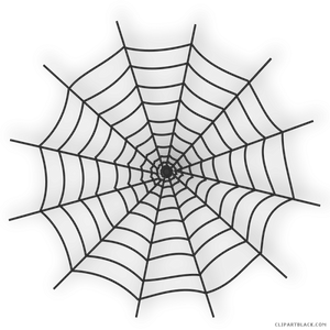 Spider Web Silhouetteon Black Background PNG Image