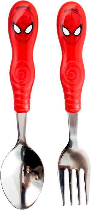 Spiderman Cutlery Set PNG Image