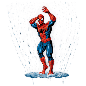 Spiderman in Rain PNG 40 PNG image with transparent background