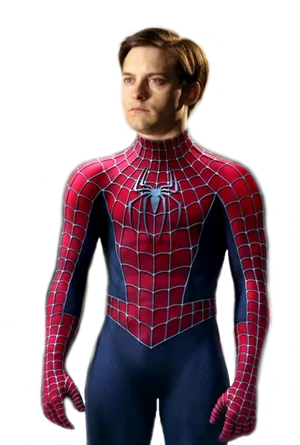 Spiderman Suit Portrait PNG Image