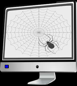 Spideron Computer Screen PNG image with transparent background