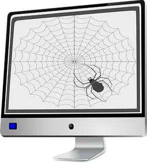 Spideron Computer Screen PNG Image