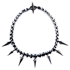 Spiked Choker With Charms Png 06282024 PNG Image