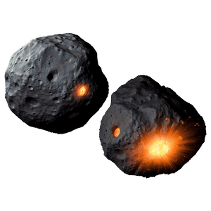 Spinning Asteroid PNG 06212024 PNG with transparent background
