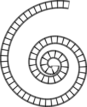 Spiral Filmstrip Illustration PNG Image