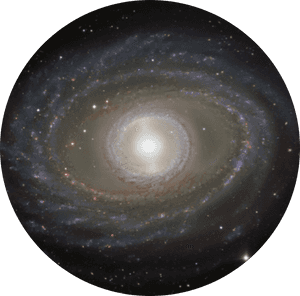 Spiral Galaxy Center View PNG image with transparent background