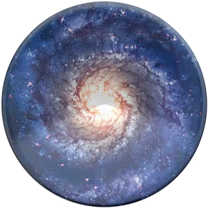 Spiral Galaxy Center View PNG Image
