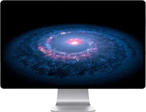 Spiral Galaxy Computer Monitor Display PNG Image