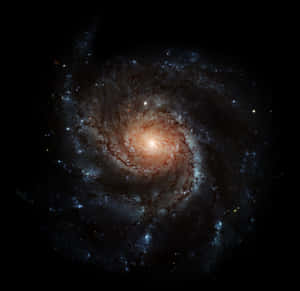 Spiral Galaxy Core Glow PNG image with transparent background