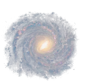 Spiral Galaxy Cosmic Beauty PNG Image