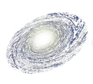 Spiral Galaxy Cosmic View PNG Image