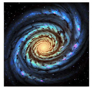 Spiral Galaxy Illustration PNG puc PNG image with transparent background