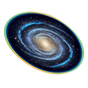Spiral Galaxy Illustration PNG qmw66 PNG image with transparent background