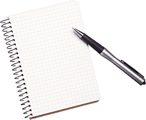 Notebook Transparent Pen - Notebook With Pen Png, Png Download PNG image with transparent background