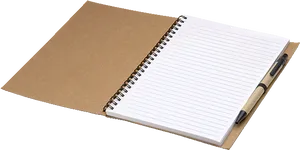 Spiral Notebookwith Pen PNG Image