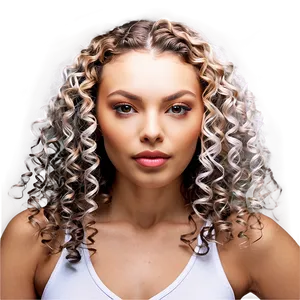 Spiral Perm Hairstyles Png 06282024 PNG Image