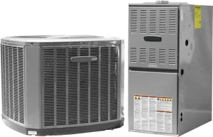 Split A C Outdoorand Indoor Units PNG Image