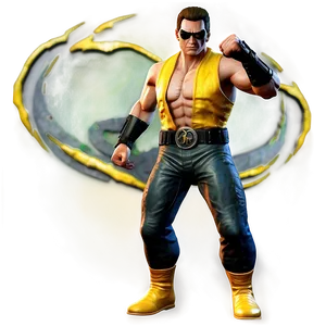 Split Punch Johnny Cage Png 06292024 PNG Image