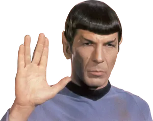 Spock Vulcan Salute PNG Image