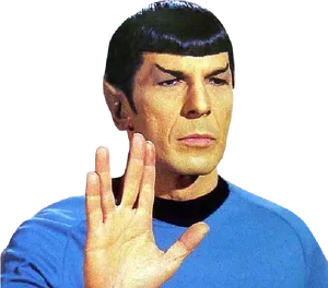 Spock Vulcan Salute PNG Image