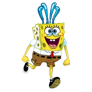 Spongebob Running D PNG Image