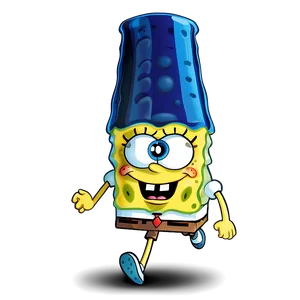 Spongebob Sprinting Png Uhu PNG Image