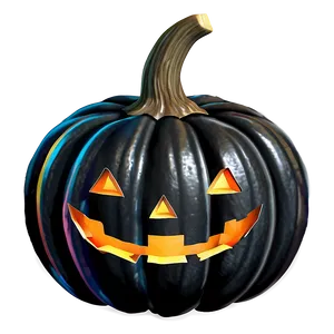 Spooky Black Pumpkin Png Bpc PNG Image