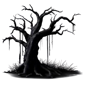 Spooky Black Tree Scene Png Rdo83 PNG Image