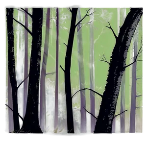 Spooky Forest Silhouette Png 1 PNG Image