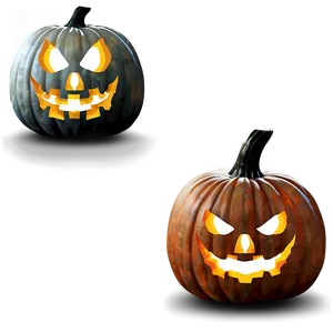 Spooky Halloween Pumpkin Png Nhn PNG Image