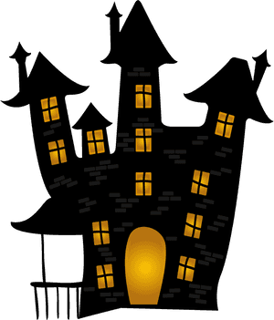 Ghost Scary Halloween House Free Clipart Hq Clipart - Transparent Haunted House Clipart, HD Png Download PNG