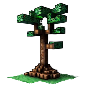 Spooky Minecraft Tree Png Fnj80 PNG Image