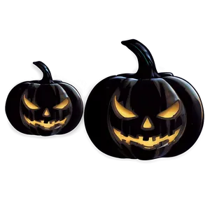 Spooky Pumpkin Face Silhouette Png Hrf16 PNG Image