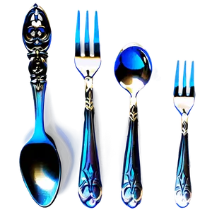 Spoon And Fork For Kitchen Png Jmg PNG Image