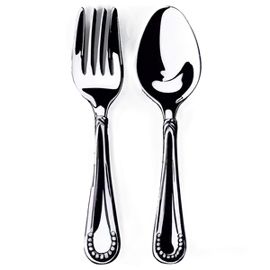 Spoon And Fork Illustration Png 06292024 PNG Image