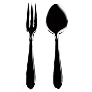 Spoon And Fork Silhouette Png 74 PNG Image