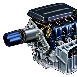 Sports Car Engine Assembly Png Esa52 PNG Image