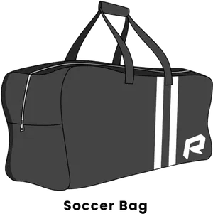 Sports Duffle Bag Vector Illustration PNG Image