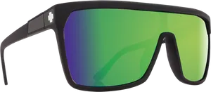 Sporty Sunglasses Green Blue Gradient Lens PNG Image