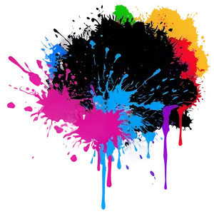 Spray Paint Splatter D PNG Image