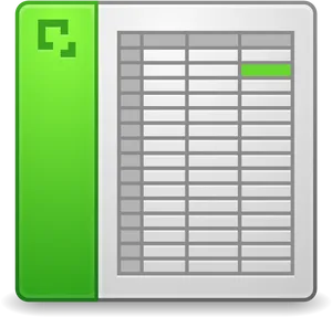 Spreadsheet Icon Graphic PNG Image